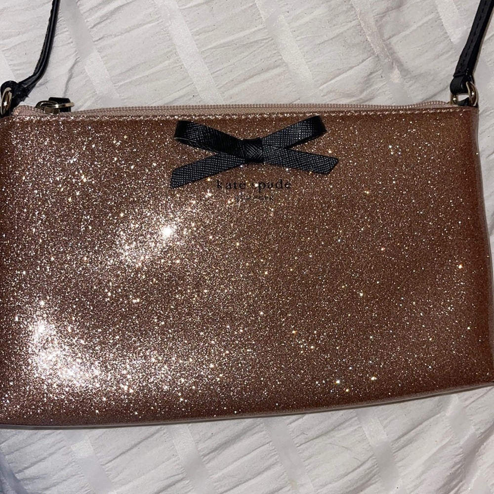 Rose Gold Sparkle Kate Spade Purse